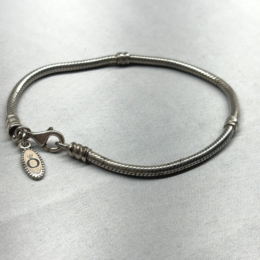 Pandora Snake Chain Bracelet 7.5 in Silver Good ALE 925 Lobster Clasp 590700HV